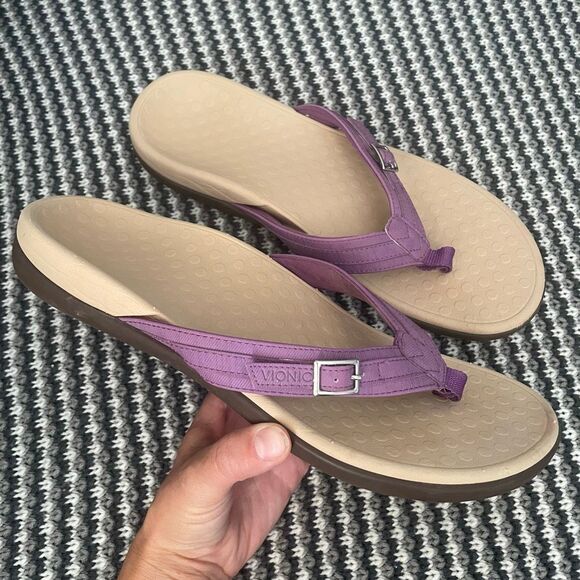 Vionic Patty purple flip flop sandal women’s shoe size 10 - Picture 1 of 9
